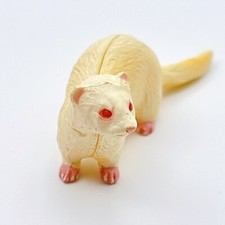 Kaiyodo Choco Egg Mini Figure "Ferret(White)"  Animal Furuta Japan F/S