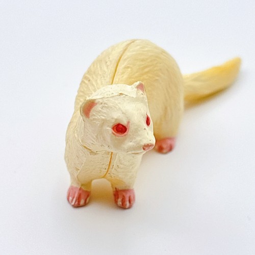 Kaiyodo Choco Egg Mini Figure "Ferret(White)"  Animal Furuta Japan F/S