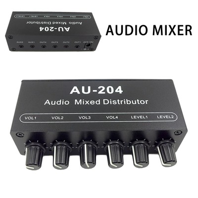 Audio Mixer Distributor Stereo Signal Selector Switcher Headphones Amplifier