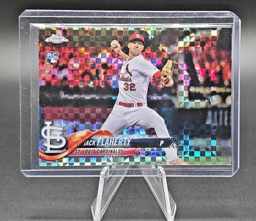 2018 Topps Chrome - Jack Flaherty #4 X-Fractor (RC)