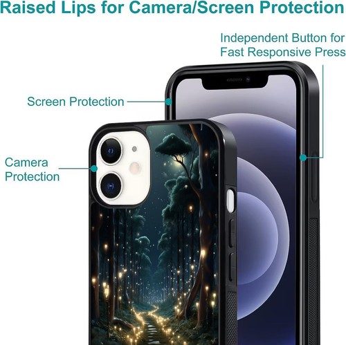 Magical Path forest nature Shockproof Cover For iPhone SE XS XR Max 5 6 7 8 Plus - Picture 18 of 25