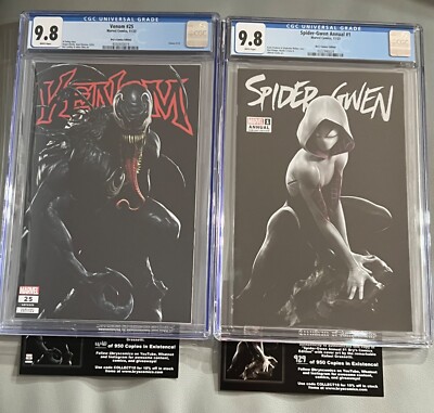 Spider-Gwen #1 Venom #25 CGC 9.8 Raf Grassetti BRY S COMIC EXCLUSIVE limited 950