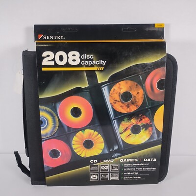 CD Storage Case 208 Disc Capacity DVD Blu-ray New