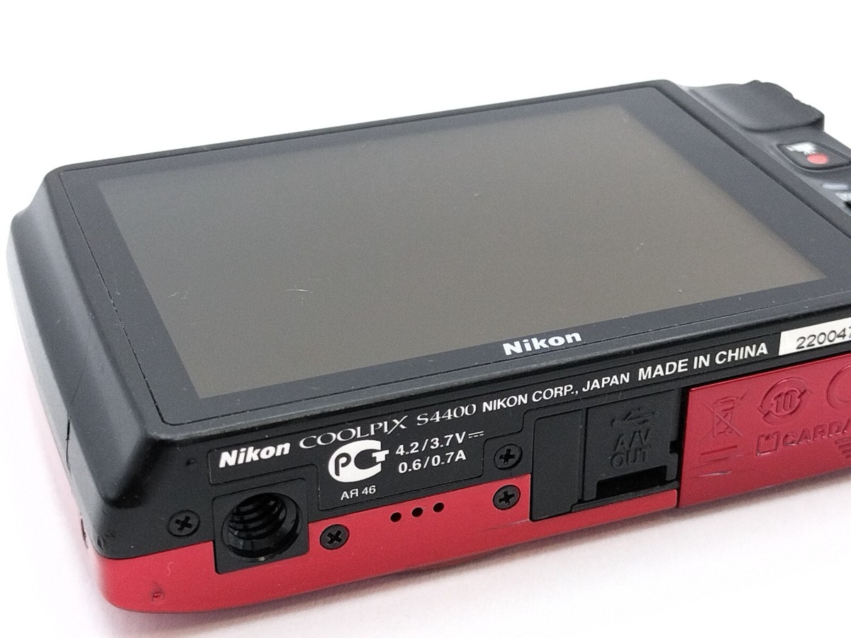 Nikon COOLPIX S4400 Red 20.1MP 6x Zoom Compact Digital Camera from