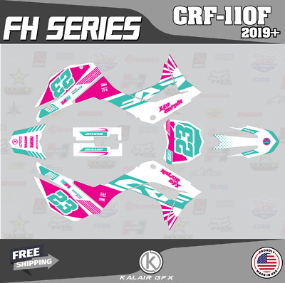 Graphics Kit for HONDA CRF110F CRF110 (2019-2024) FH-Teal Magenta