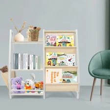 Kids Bookshelf and Toy Organizer, 3 Tier Bookshelf for Kids, Book Shelf for Kids