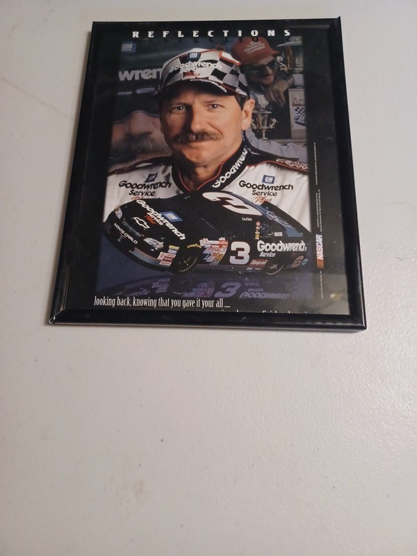dale earnhardt  Poster Reflections Looking back knowing that you gave your all..