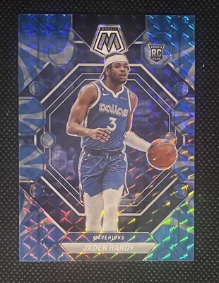 2022-23 Mosaic Jaden Hardy Rookie Blue Reactive Prizm NBA Dallas RC #234