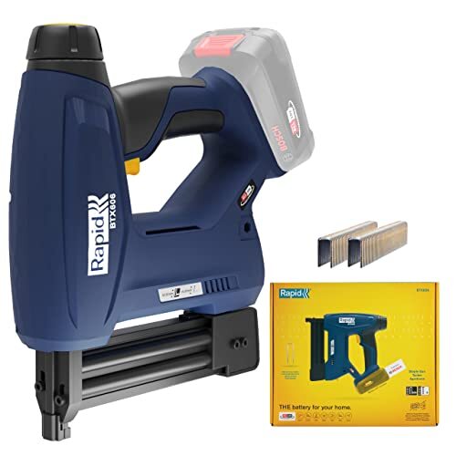 Rapid BTX606 18V P4A Graffatrice Alimentata a Batteria con Luce a LED, Compatibi