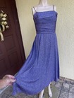 Vintage Eliza J Formal Lilac Blue Party Dress/Metallic Thread/size 12 — photo 3