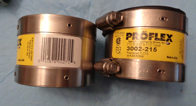 Proflex Flexible Coupling F Cast Iron Plastic and Steel 2'' to 1-1/2'' 3002-215