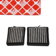 2x febi Innenraumfilter Aktivkohle für MERCEDES C-KLASSE W203 S203 CL203 C/A209