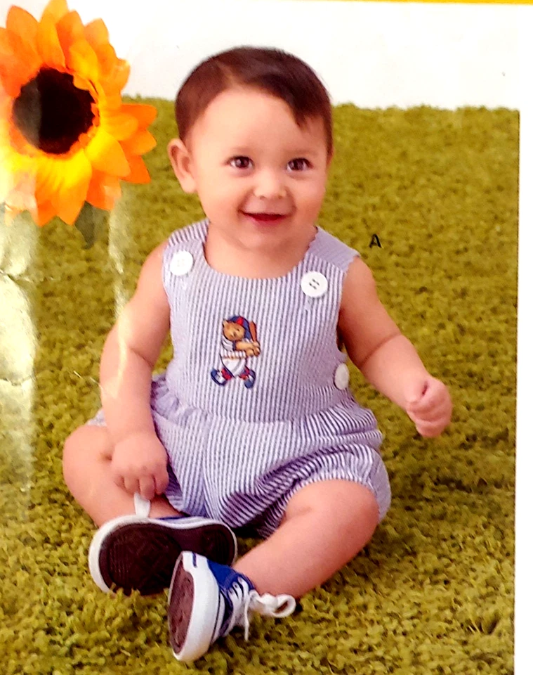 New Look 6970 Infant Babies SZ NB S M L Dress Romper Panties 7 to 24 pounds. - Image 2 of 4