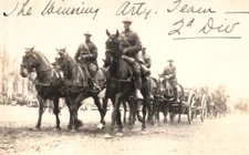 RPPC WWI Luxembourg US Army Soldiers Horse Show 2nd Division Real Photo Postcard