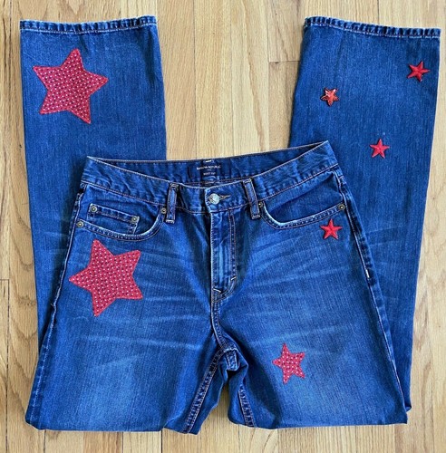 Calico Sequin Star Indigo Boot Cut 
