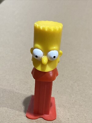 #ad #ad Vtg 2000 The Simpsons BART SIMPSON Giant Head Pez Dispenser Tara Toy NEW UNUSED $11.99
