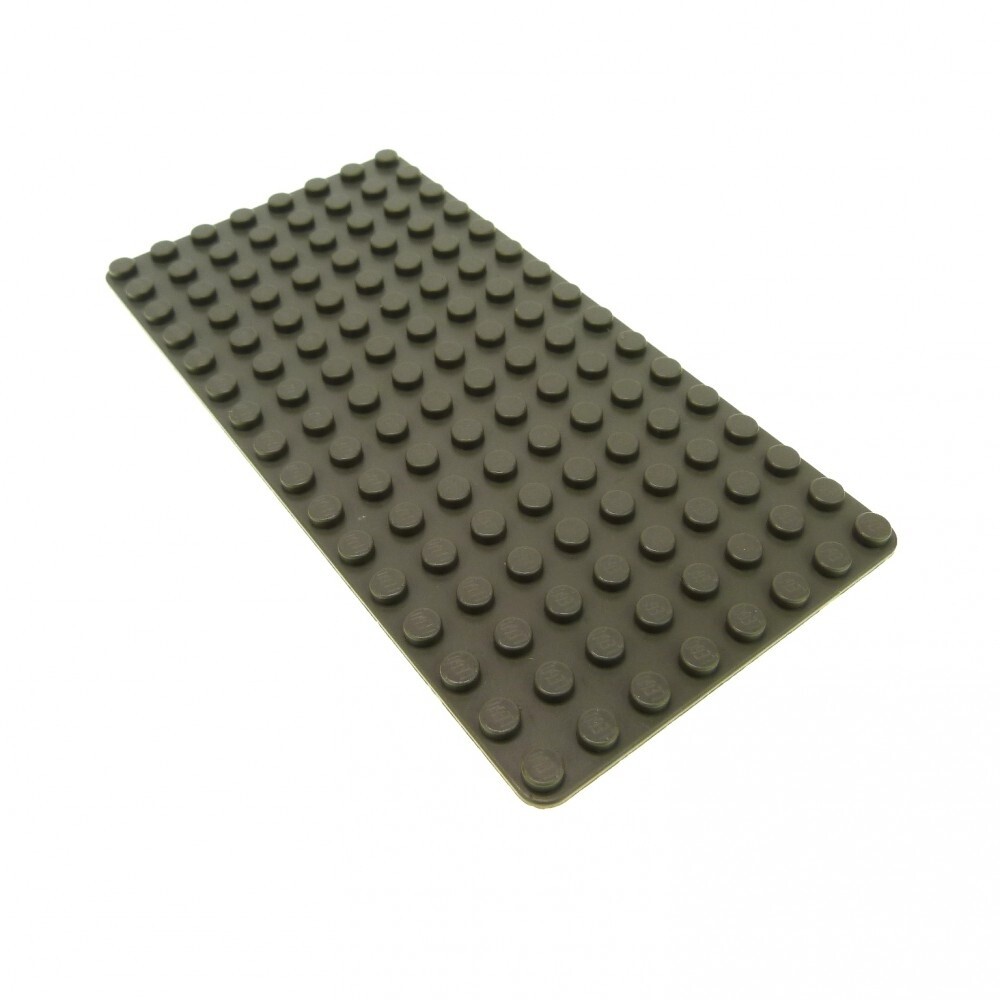 1x Lego Building Plate 8x16 Flat Old-Dark Gray Street Baseplate 7469 3865