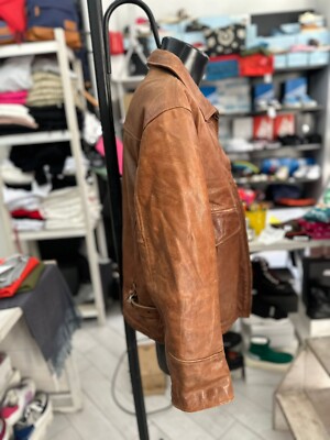 Alan Gordon Men's Brown Leather Jacket Size 52 LLV1053 | eBay