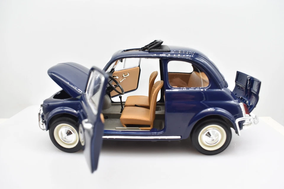 Modellino auto FIAT 500 L scala 1:16 Burago diecast modellismo da collezione car - Immagine 3 di 4