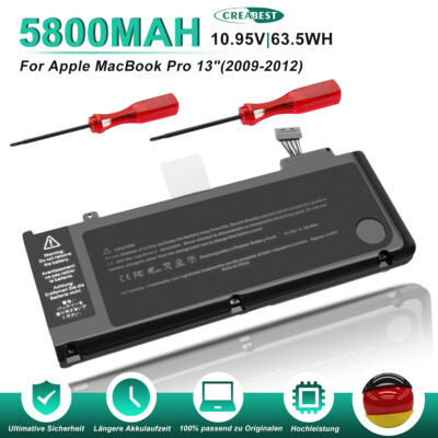 10.95V Akku A1278 A1322 Für Apple MacBook Pro 13 Mid 2009 2010 2012 Late 2011