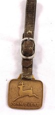 Vintage JOHN DEERE Leaping Deer Pocket Watch Fob Agriculture Tractors