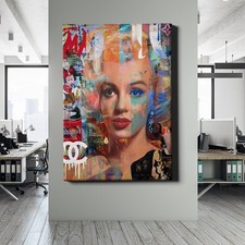 ✅QUADRO TELA, VETRO ACRILICO MARYLIN MONROE LUSSO ICONA POP ART IMMAGINE PREMIUM