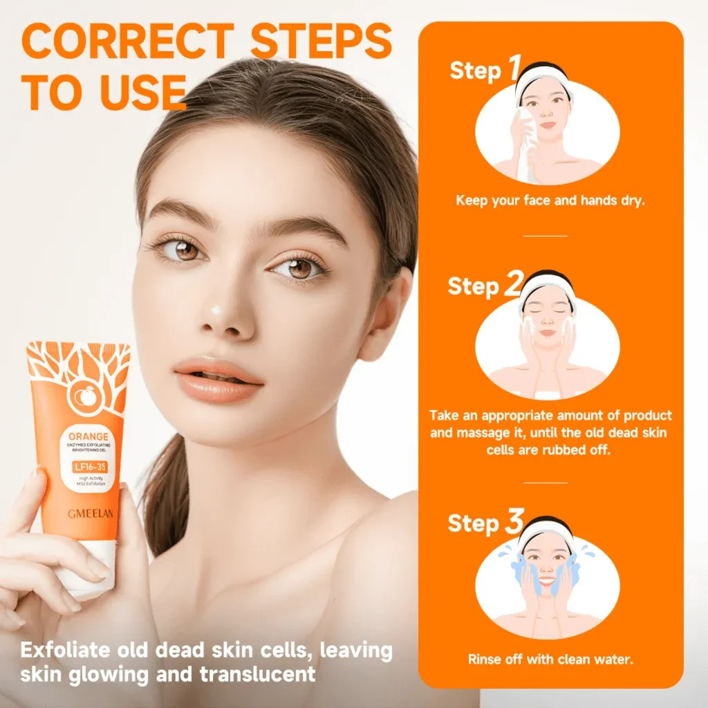 Gmeelan Orange Enzymes Exfoliating Brightening Gel 50g - LF16-35