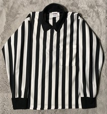 Camiseta vintage +POS de árbitro Franja de manga larga de manga larga para hombre Fabricada en EE. UU.
