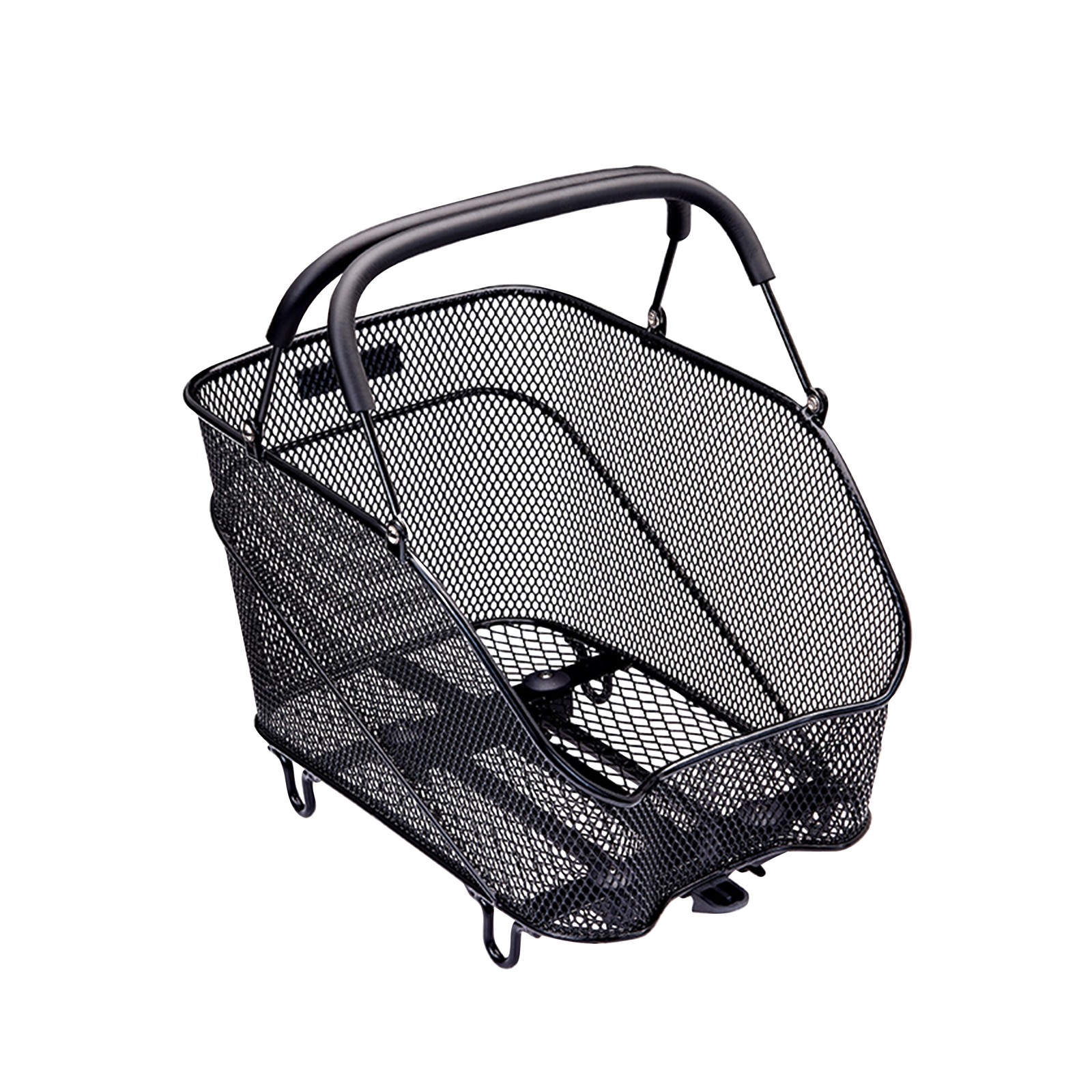 Panier arrière de vélo Racktime Bask-it Trunk noir en fil d'acier pour porte-bagages