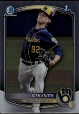 Josh Knoth 2025 Bowman Chrome Prospects Milwaukee Brewers #BCP-136