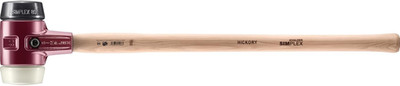 Halder 7.6 lbs Simplex Sledgehammer, 80mm, Rubber/Nylon Inserts, Wood Handle
