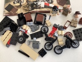 LEGO INDIANA JONES | MOTORCYCLE CHASE | 7620 | 2008 | 95% Complete | Excellent