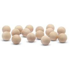 Wooden Balls 1 inch Unfinished, Round, Birch Hardwood Craft Balls  Woodpeckers