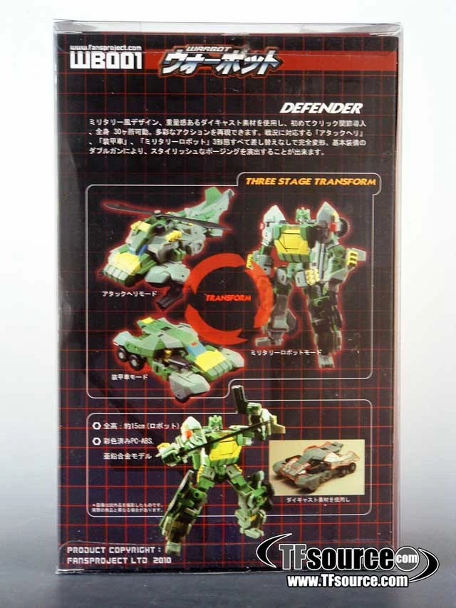 WB001 Defender | Fansproject Warbot 3rd Party Action Figures - Image 4 of 4