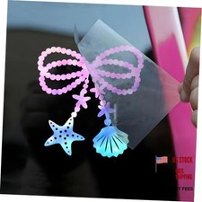 Car Decal Funny Girly Starfish, Clam Bow, Summer Sea Coquette Pearl Bow