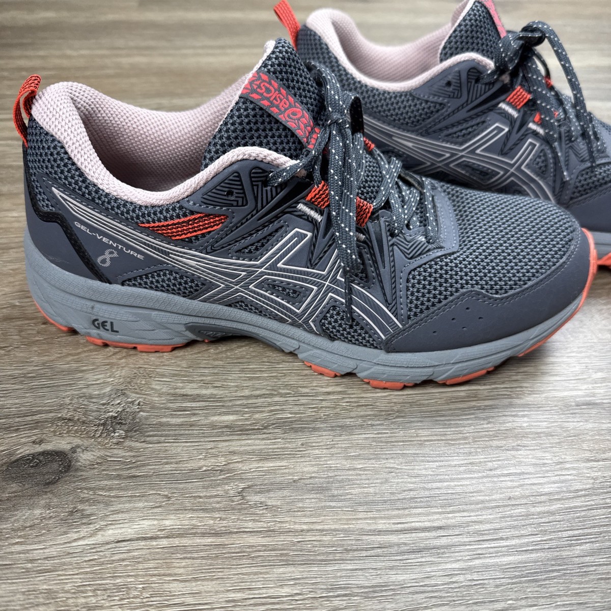 Asics Womens Gel Venture 8 1012A708 Gray Running Shoes Sneakers