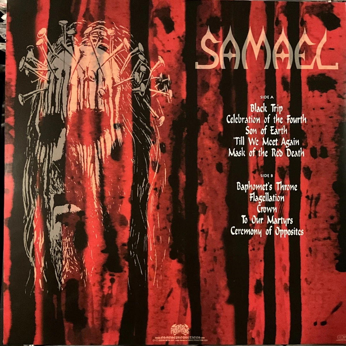 Samael - Ceremony Of  Opposites LP 2025 Osmose – OPLP541 [GRAPHITE] NEW *FR