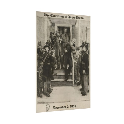 Vintage John Brown's Execution Rolled Poster, Historians Gift, Kansas History, - Picture 32 of 49