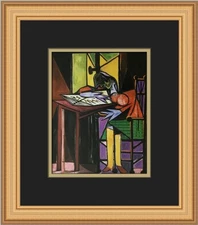 Pablo Picasso Woman Reading Custom Framed Print