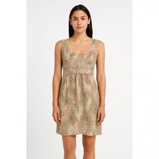 J. Crew 100% Silk Abstract Floral Mini Dress Size 2