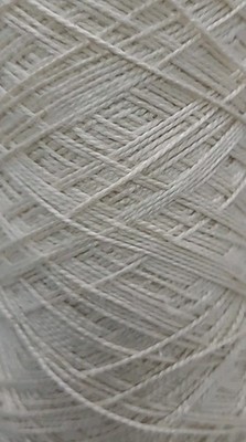 Yarn 100% Silk Yarn Weaving Macrame Crochet Art 1 lbs 3.7 oz Cream White 