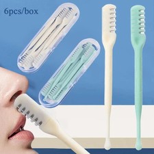 3 or 6 Pcs 2-In-1 Nasal Hair Cutter, Upgrade Double Sided Nose Hair Knife, 360 