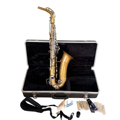 1970's Vintage Selmer Bundy Alto Sax / Saxophone Epoxy Gold -Made in USA +Extras