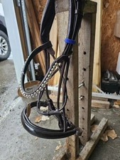 NWT Kavalkade Florina Rolled Leather Bridle Brown Detachable Flash Crank Nose