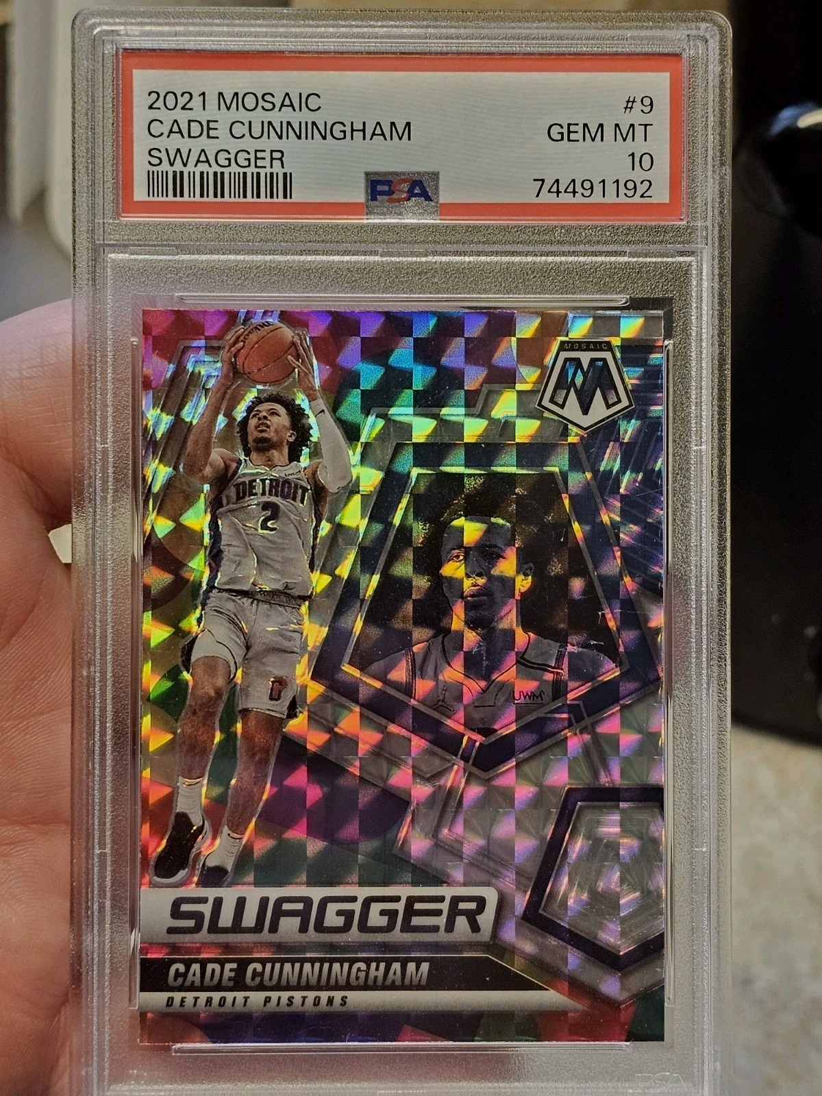 2021-22 Mosaic Swagger Cade Cunningham Rookie RC PSA 10! 🔥