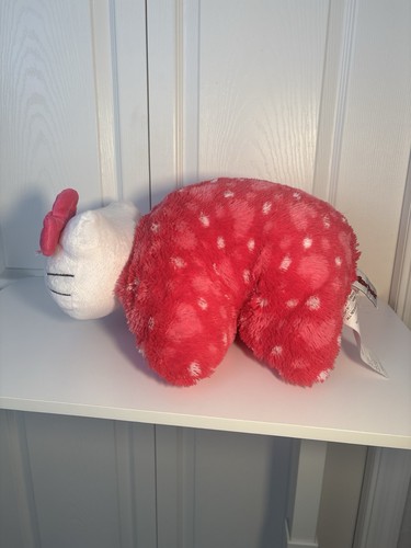 VTG Y2K Hello Kitty Pillow Pet Pink Polka Dot Plush Stuffed Animal Toy - Picture 11 of 21
