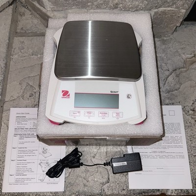 New Ohaus Scout SPX2201 Backlit Precision Balance Scale 2200x0.1g Uline H-5853