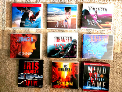 Lot of 9 IRIS JOHANSEN Paperback Books, Suspense Thriller Mystery Crime Novels