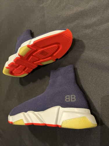 $895 BALENCIAGA NEW SOCK SNEAKERS BLU ITALIA SCARPE UOMO TAGLIA 44 US 11 AUTENTICHE