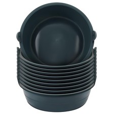 5 Pcs Feed Pan 0.75 Gallon/3 Quart Utility Horse Feed Bucket Livestock Feeder...
